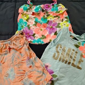 Carters and Osh Kosh floral tank tops